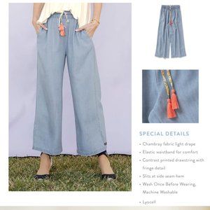 Matilda Jane  - On the Shore Cropped Chambray Pant